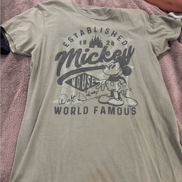 Disney Olive Green Cotton Tee - Picture 1 of 3